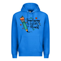 True Royal teaching i̇s a work of heart Premium Hoodie - JahusDesignShop