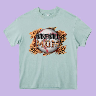 Baseball Mom Heavy Core Tee Designed By Adodesignshop