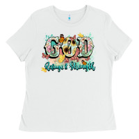 White god is my refugee and strength Ladies Tee - NancyCooperArtShop