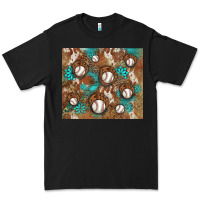 Black baseball turquoise gemstones western patterns Premium Tee - BarkalooDesign