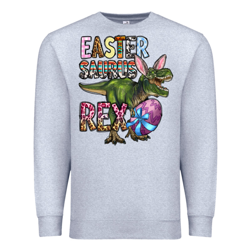 Easter Saurus Rex Premium Sweatshirt by OliviaCreatesArt | Teevron