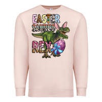 Pale Pink Easter Saurus Rex Premium Sweatshirt - OliviaCreatesArt