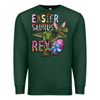 Sports Green Easter Saurus Rex Premium Sweatshirt - OliviaCreatesArt