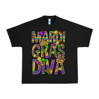 Black Mardi Gras diva Urban Heavy Tee - BundleAndBundleShop