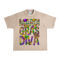 French Oak Mardi Gras diva Urban Heavy Tee - BundleAndBundleShop