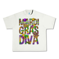 Pistachio Mardi Gras diva Urban Heavy Tee - BundleAndBundleShop