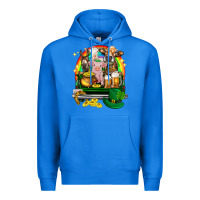 True Royal St. Patrick's Day farm animals on truck Premium Hoodie - HowdyJamesFarm