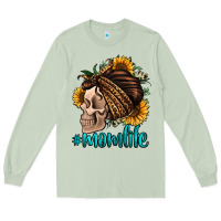 Matcha momlife skull with bandana Long Sleeve Tee - Jasminsmagicworld