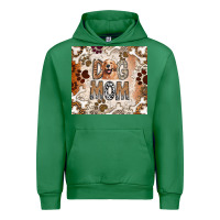 Emerald Dog Mom Urban Hoodie - CowhideDigitalArt