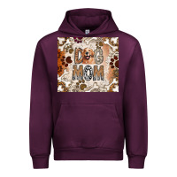 Mauve Wine Dog Mom Urban Hoodie - CowhideDigitalArt