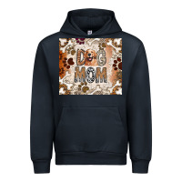 Navy Dog Mom Urban Hoodie - CowhideDigitalArt