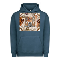 Pigment Midnight Navy Dog Mom Urban Hoodie - CowhideDigitalArt