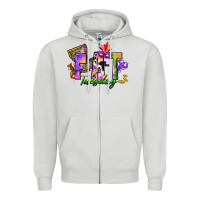 Dove Grey fat tuesday Zipper Hoodie - CowGirlArtShop