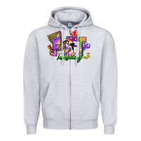 Heather Grey fat tuesday Zipper Hoodie - CowGirlArtShop