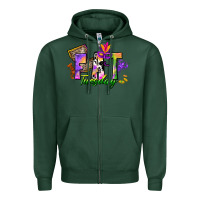 Sports Green fat tuesday Zipper Hoodie - CowGirlArtShop