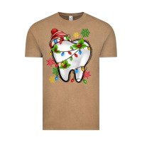 Vintage Coffee Christmas Teeth Dentist Vintage Tee - MaliasSmallBusiness