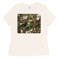 Bone black and brown cowhide camouflage Ladies Tee - BarkalooDesign