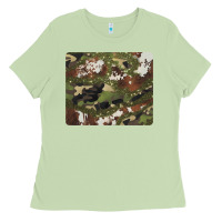 Matcha black and brown cowhide camouflage Ladies Tee - BarkalooDesign