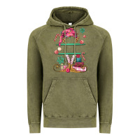 Vintage Olive pink elf costom name and preview Vintage Hoodie - MaliasSmallBusiness