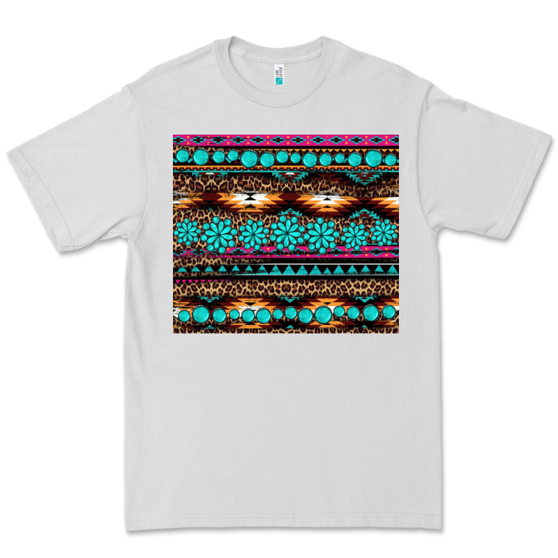 Leopard Aztec Turquoise Jewelry Premium Tee by BarkalooDesign | Teevron