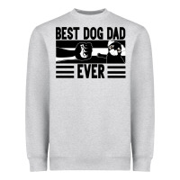 Heather Grey Best dog dad ever Heavyweight Sweatshirt - Bettercallsaul
