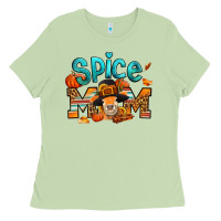 Matcha thanksgiving spice mom pilgrim cow Ladies Tee - Jasminsmagicworld