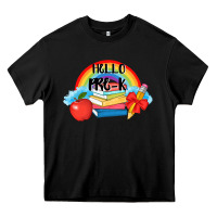 Black back to school hello pre k Heavy Core Tee - AdoDesignShop