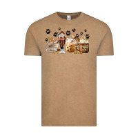 Vintage Coffee Dog Mom Coffee Lover Coffee Cups Vintage Tee - MaliasSmallBusiness