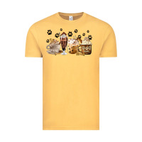 Vintage Mustard Dog Mom Coffee Lover Coffee Cups Vintage Tee - MaliasSmallBusiness