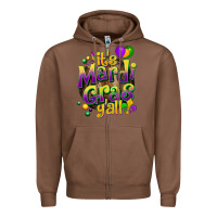 Chestnut its mardi gras yall Zipper Hoodie - CowGirlArtShop