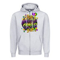 Heather Grey its mardi gras yall Zipper Hoodie - CowGirlArtShop