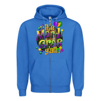Its Mardi Gras Yall Zipper Hoodie | Teevron