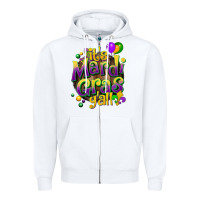 White its mardi gras yall Zipper Hoodie - CowGirlArtShop