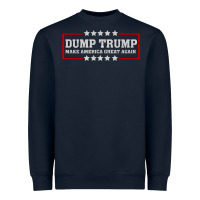 Navy Dump Trump Heavyweight Sweatshirt - Bettercallsaul