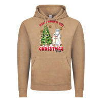 Vintage Coffee racn around the christmas tree Vintage Hoodie - MaliasSmallBusiness