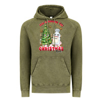 Vintage Olive racn around the christmas tree Vintage Hoodie - MaliasSmallBusiness