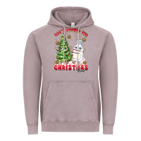 Vintage Zinc racn around the christmas tree Vintage Hoodie - MaliasSmallBusiness