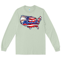 Matcha usa flag baseball Long Sleeve Tee - BarkalooDesign