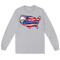 Moon Dust usa flag baseball Long Sleeve Tee - BarkalooDesign