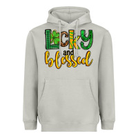Moon Dust St. Patrick's Lucky and blessed Heavyweight Hoodie - OliviaCreatesArt