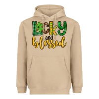 Mushroom St. Patrick's Lucky and blessed Heavyweight Hoodie - OliviaCreatesArt