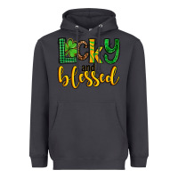 Smoke St. Patrick's Lucky and blessed Heavyweight Hoodie - OliviaCreatesArt