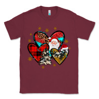 Burgundy heart  wood slice ornament Classic Tee - JahusDesignShop
