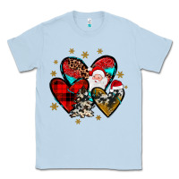Dusty Blue heart  wood slice ornament Classic Tee - JahusDesignShop