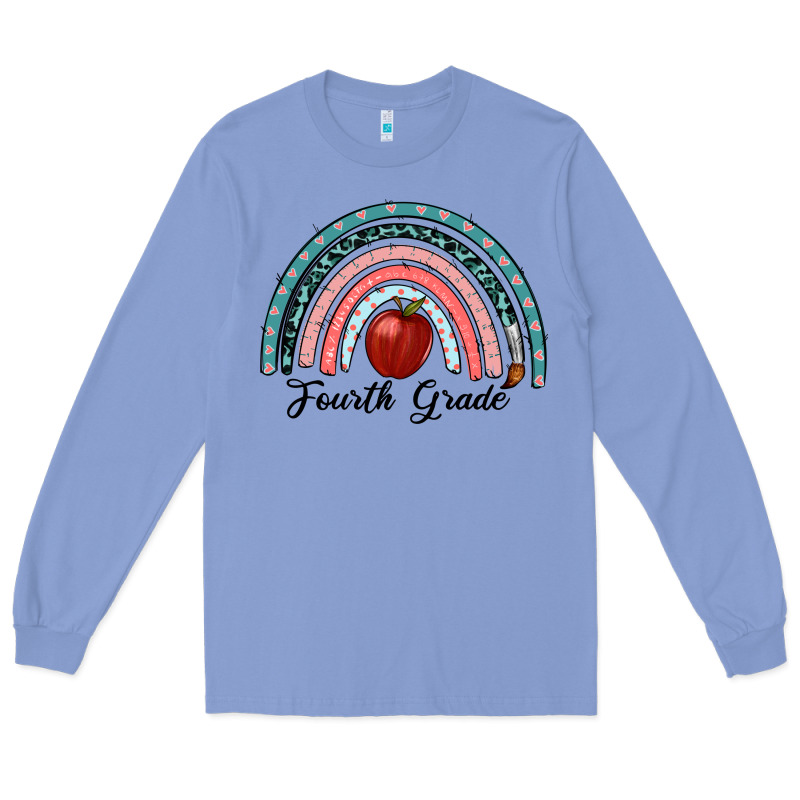 Fourth Grade Rainbow Long Sleeve Tee by RanaPortraitStore | Teevron