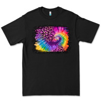 Black tie dye leopard glitter background Premium Tee - Jasminsmagicworld