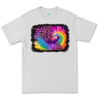 Dove Grey tie dye leopard glitter background Premium Tee - Jasminsmagicworld