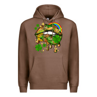 Chestnut St. Patrick's Day lips Premium Hoodie - HowdyJamesFarm
