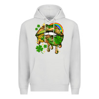 Dove Grey St. Patrick's Day lips Premium Hoodie - HowdyJamesFarm