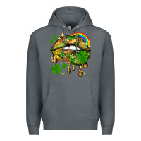 Rock St. Patrick's Day lips Premium Hoodie - HowdyJamesFarm
